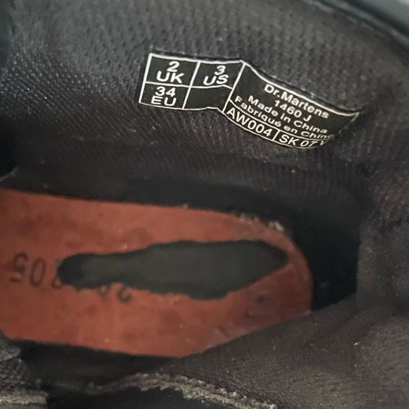 Dr. Martens Classic Matte Zavala Jr Combat Black size 3 - Picture 8 of 8